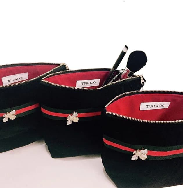 Tudaloo bee totes with makeup brushes